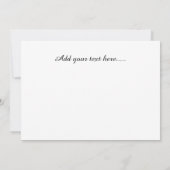 Fluglinienpilot lädt lustigen Flugschüler Einladung (Rückseite)