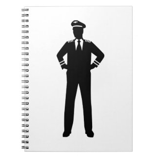 Fluglinienpilot Notizblock