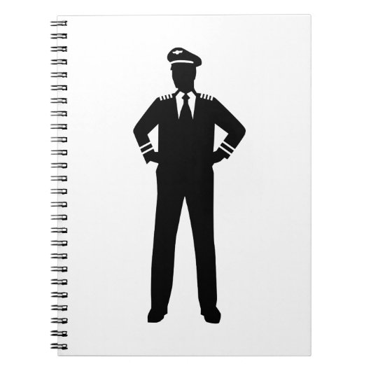 Fluglinienpilot Notizblock (Vorderseite)