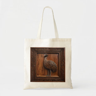 Fluglose Wunder: Australische Emu Wood Print, Tragetasche