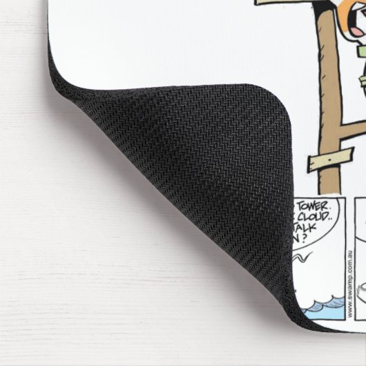 Fluglotse-Ente Mousepad (Ecke)