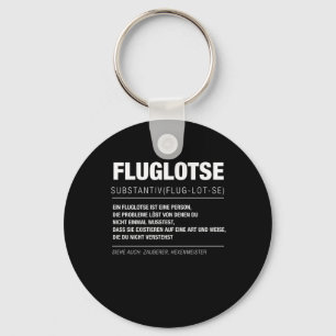 Fluglotse Flughafen Fluglotsin Fliegen Schlüsselanhänger