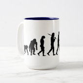 Fluglotse-Flughafenarbeits-Turm-Kontrolle Zweifarbige Tasse (Vorderseite Links)