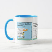Fluglotse-lustiger Cartoon Tasse (Links)
