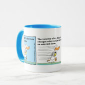Fluglotse-lustiger Cartoon Tasse (Vorderseite Links)