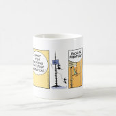 Fluglotse-lustiger Kaffee-Cartoon Kaffeetasse (Mittel)
