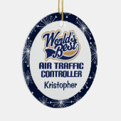 Fluglotse-personalisierte Verzierung Keramikornament (Rechts)