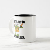 Fluglotse-T-Shirts und Geschenke Zweifarbige Tasse (Vorderseite Links)