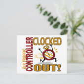 Fluglotsen-Aussperrung Postkarte (Stehend Vorderseite)