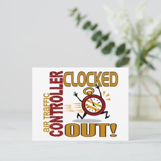 Fluglotsen-Aussperrung Postkarte (Stehend Vorderseite)