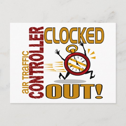 Fluglotsen-Aussperrung Postkarte (Vorderseite)