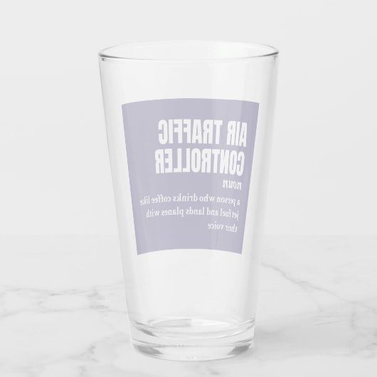 Fluglotsen - Begriffsbestimmung Glas (Rückseite)