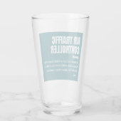 Fluglotsen - Definition von Geschenkgutschriften Glas (Rückseite)
