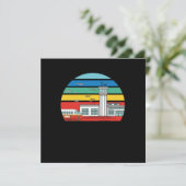 Fluglotsen in Vintag Einladung (Stehend Vorderseite)