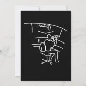 Fluglotsen Laufbahnlinie Art Aviati Einladung (Vorderseite)