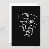 Fluglotsen Laufbahnlinie Art Aviati Einladung (Vorne/Hinten)