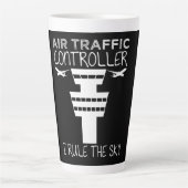 Fluglotsen macht Joke Flight Kontrolle Milchtasse (Vorderseite)
