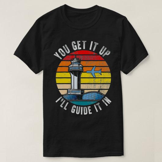 Fluglotsen: Sie holen ihn hoch, I Guide Airpl T-Shirt (Design vorne)