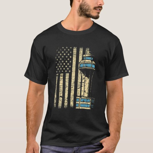 Fluglotsen-Tower Aircraft Airspace ATC T-Shirt (Vorderseite)