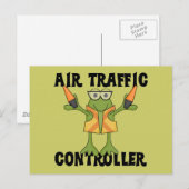 Fluglotsen und Geschenke Postkarte (Vorne/Hinten)