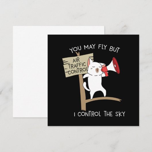 Fluglotsenstatus von Funny Pilot Einladung (Vorne/Hinten)