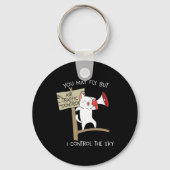 Fluglotsenstatus von Funny Pilot Schlüsselanhänger (Vorderseite)