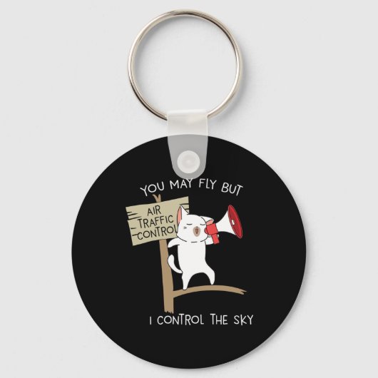Fluglotsenstatus von Funny Pilot Schlüsselanhänger (Vorderseite)