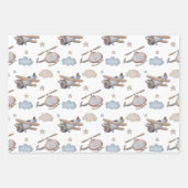 Flugmaschinen geschenkpapier set (Vorderseite 3)