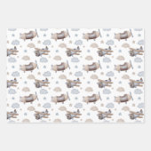 Flugmaschinen geschenkpapier set (Vorderseite)