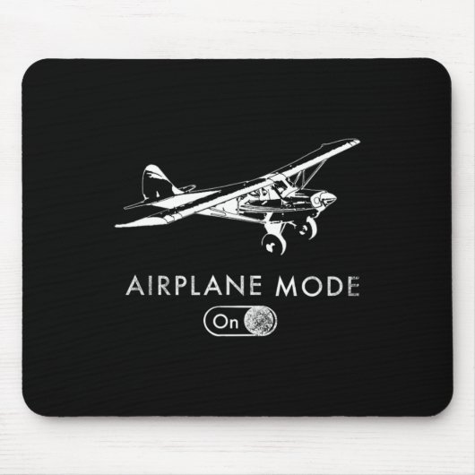 Flugmodus an Pilot Super Bush Cub Mousepad (Vorne)