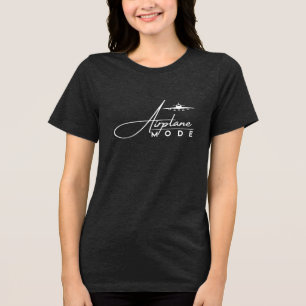 Flugmodus, Cooles Skript & Flugzeug, Reisegeschich Tri-Blend Shirt