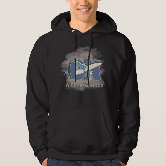Flugmodus EIN – Lustige Reise Hoodie (Vorderseite)