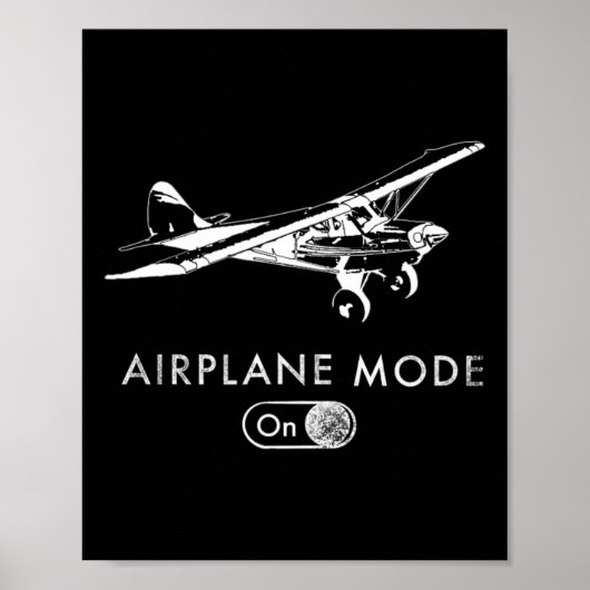 Flugmodus Ein Pilot Super Bush Cub Poster (Vorne)