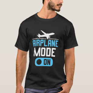 Flugmodus im Luftfahrt-Pilot Langschläfer T-Shirt