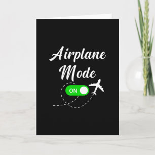 Flugmodus Lustige Reise Pilot Flugzeug Urlaub Karte