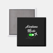 Flugmodus Lustige Reise Pilot Flugzeug Urlaub Magnet (Vorderseite/Rückseite)