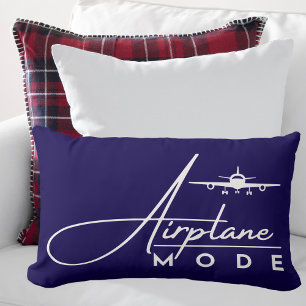 Flugmodus, Reise, Minimalistisches Design, Luftfah Lendenkissen