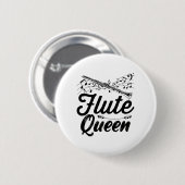 Flugmusikinstrument | Flutist Gift Idea Button (Vorne & Hinten)