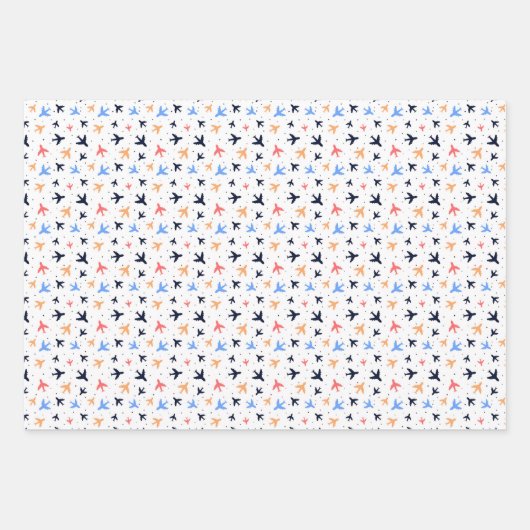 Flugmuster Geschenkpapier Set (Vorderseite 2)