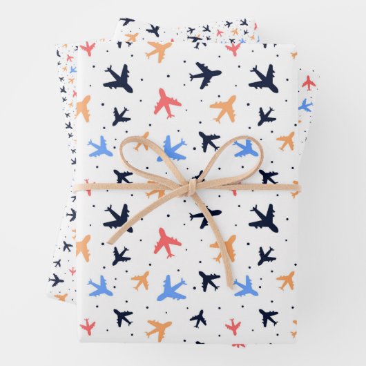 Flugmuster Geschenkpapier Set (Beispiel)