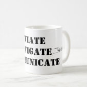 FLUGNAVIGATE-MITTEILUNGSLUFTFAHRZEUGTasse für Pilo Kaffeetasse (VorderseiteRechts)