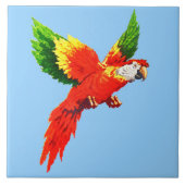 Flugpapagei Fliese (Vorderseite)