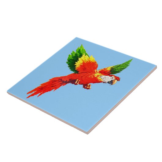 Flugpapagei Fliese (Seite)