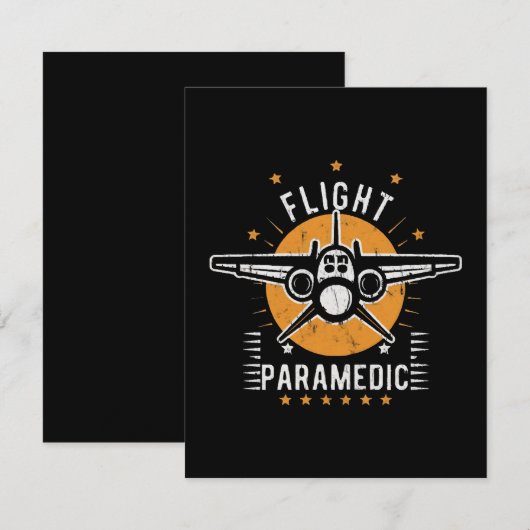 Flugparamedizin Begleitkarte (Vorne/Hinten)