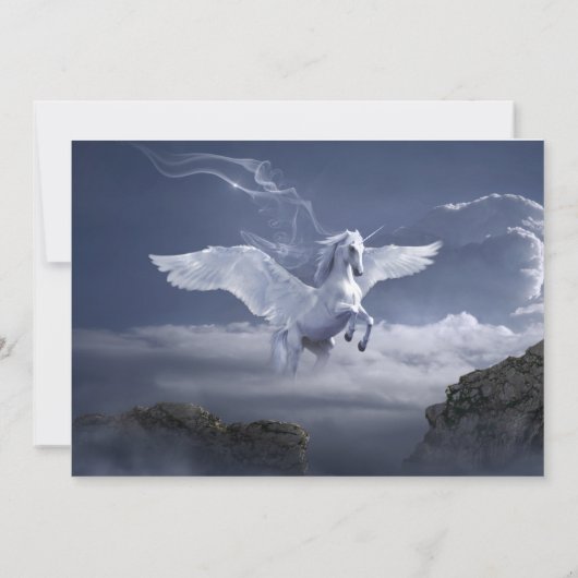 Flugpegasus Einladung (Rückseite)