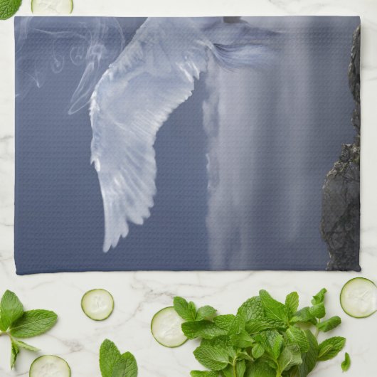 Flugpegasus Geschirrtuch (Gefaltet)