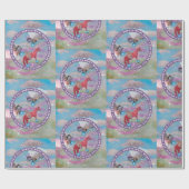 Flugpferde Geschenkpapier (Flach)