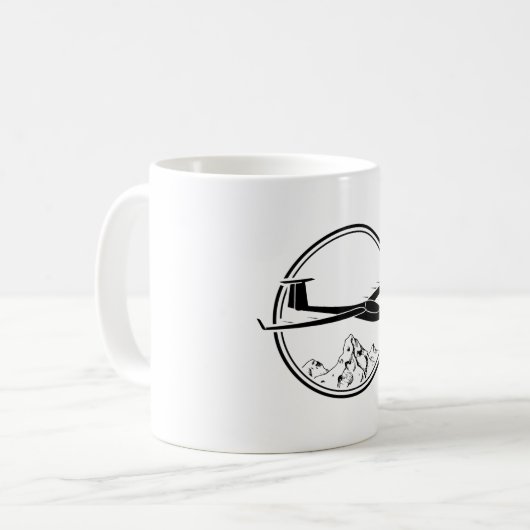 Flugpilot| Gliding Hobby Geschenkideen Kaffeetasse (Vorderseite Links)