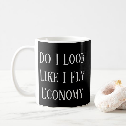 Flugpiloten buchen Funny Quote Text Kaffeetasse (Mit Donut)
