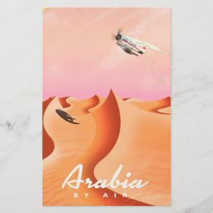 Flugplakat Arabien Briefpapier